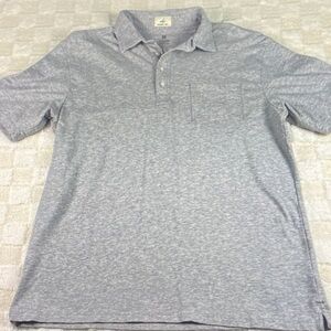 johnnie-O Heather Gray Polo Shirt
